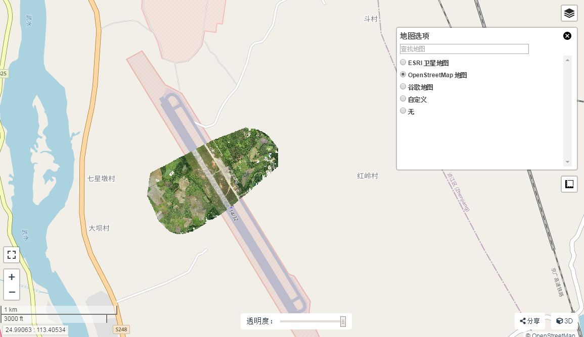 OpenStreetMap 地图层显示模式 Image